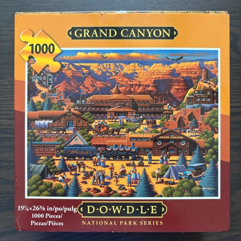Dowdle Puzzle Grand Canyon National Parks 1000 Piece 19.25" x 26.58" Complete